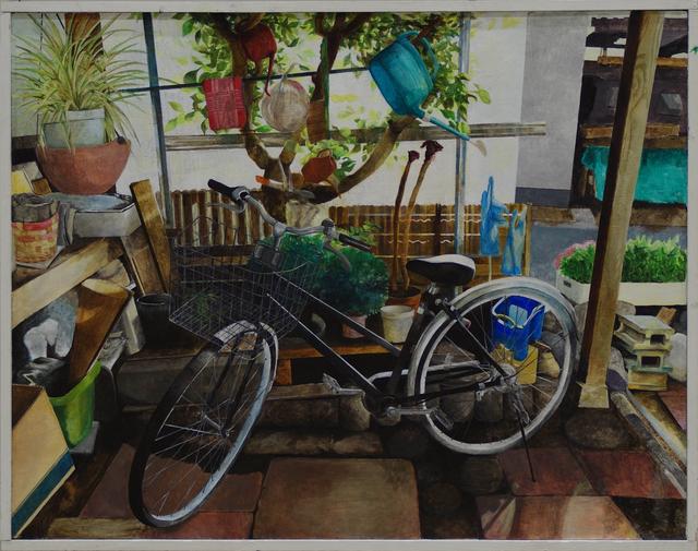 写真:展示中の作品 美術工芸 学生時代