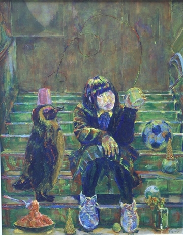 写真:絵画「おんなのこ」