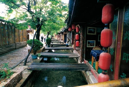 写真:麗江の街