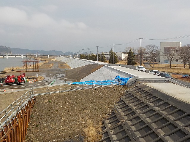 久慈川右岸の現地写真