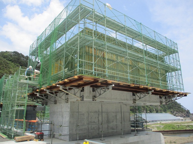 摂待水門 2022年6月の工事状況