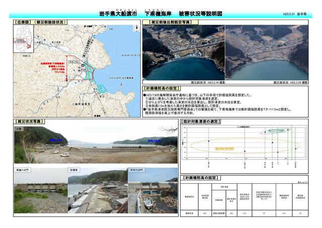 下甫嶺海岸被害状況等説明図p1