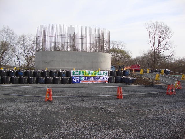 (仮称)新小谷木橋の工事状況写真(P5橋脚)