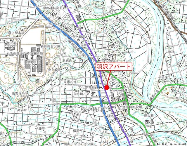 県営住宅所在地の地図　その2