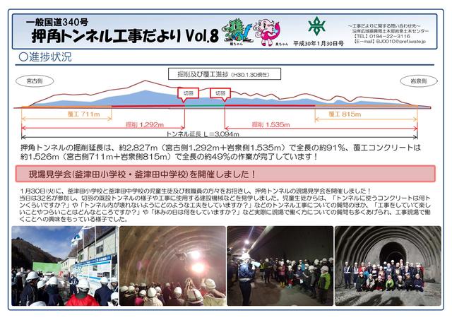 押角トンネル工事だより第8号