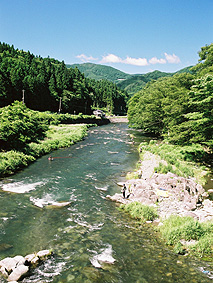 写真:普段の気仙川