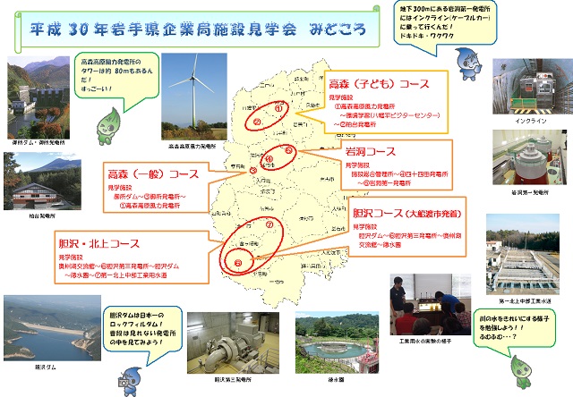 図：30年度施設見学会のみどころ