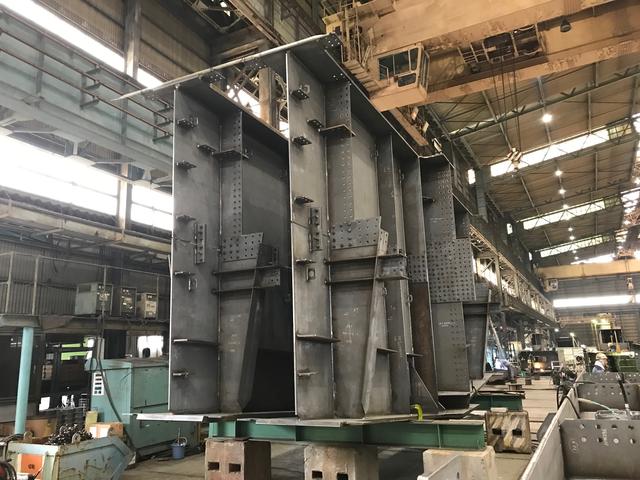 〔参考〕新小谷木橋の工場製作状況1(三重県津市)の写真