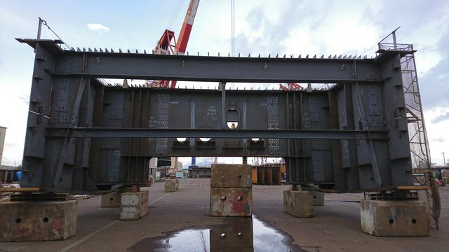 〔参考〕新小谷木橋の工場製作状況2(三重県津市)の写真