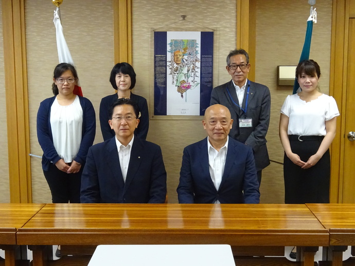 台湾裕毛屋 謝会長知事表敬