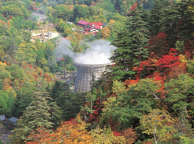 松川地熱発電所の写真