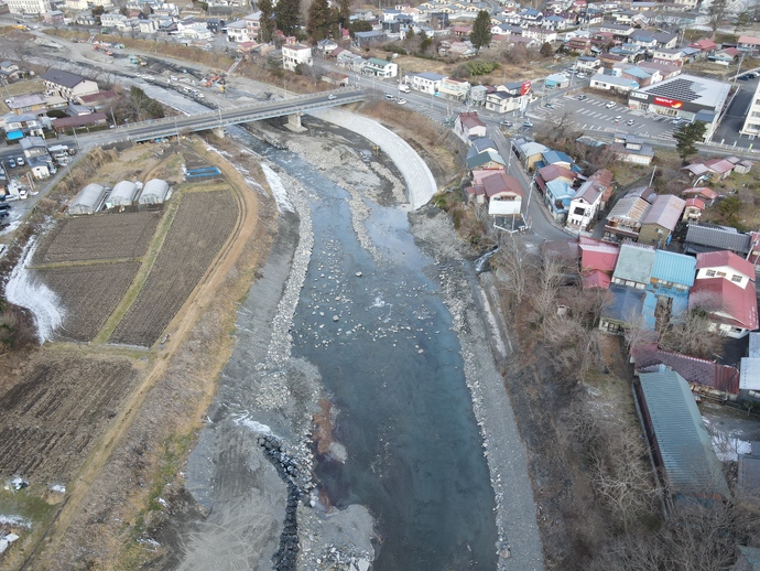 小本川 岩泉橋下流写真