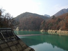 北上市和賀町岩崎新田地区から見る入畑ダムの景観