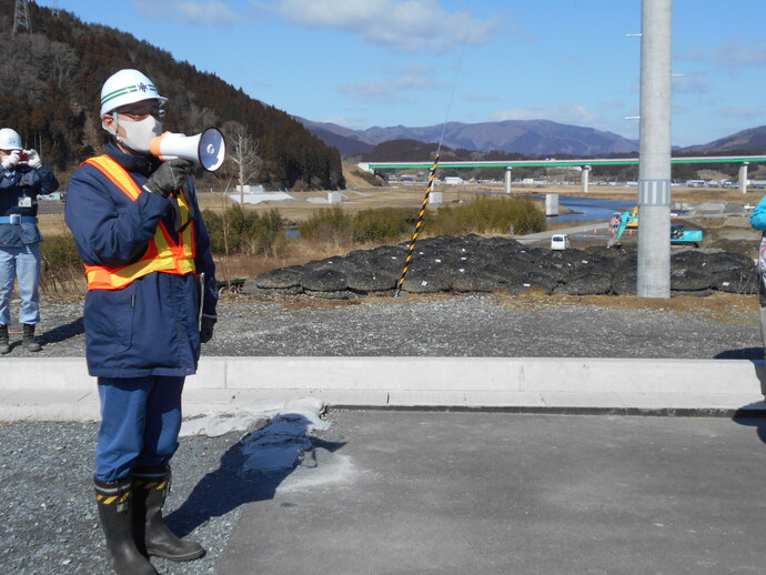 大船渡土木センター 西村課長の挨拶