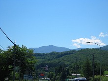 宮古市門馬田代区界峠の国道106号道の駅区界高原付近から見る早池峰山の景観