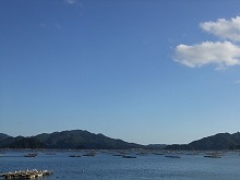 国道45号から見る山田湾の景観