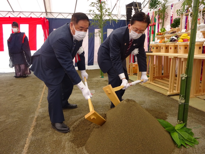 盛岡南公園野球場起工式