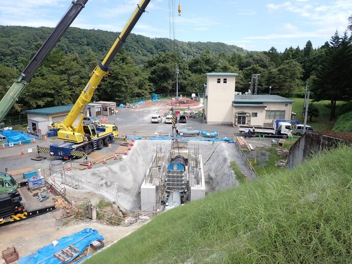 胆沢第二発電所代替放流設備