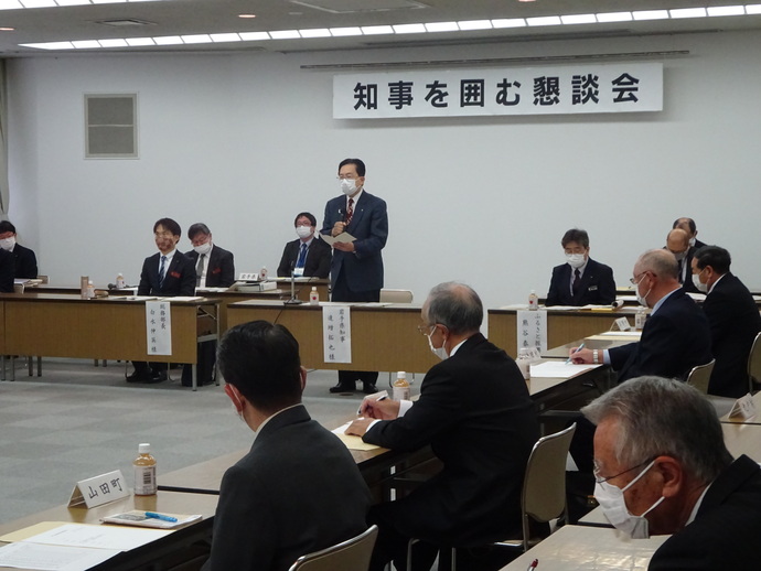 岩手県町村議会議長会懇談会写真