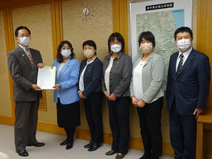 公明党岩手県本部要望写真