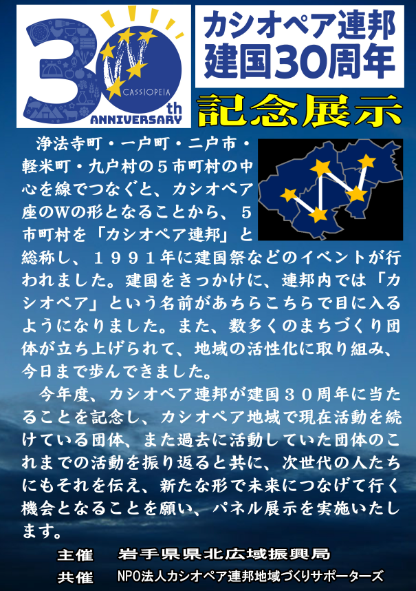 建国30周年記念パネル展示案内