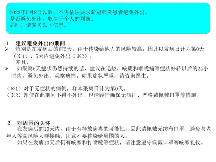 外出自粛の判断の参考