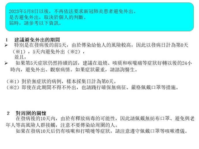 外出自粛の判断の参考