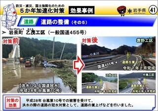 道路の整備（岩泉町 乙茂工区）