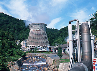 写真：地熱発電