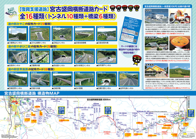 【復興支援道路】宮古盛岡横断道路カードチラシ裏面