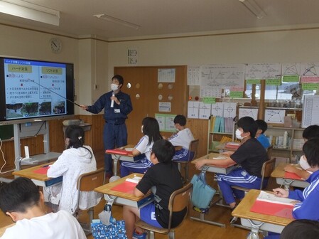 座学（土砂災害について）