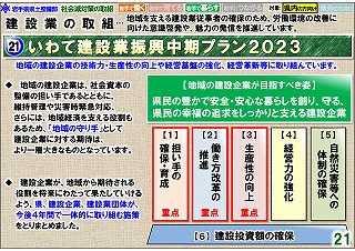 いわて建設業振興中期プラン2023