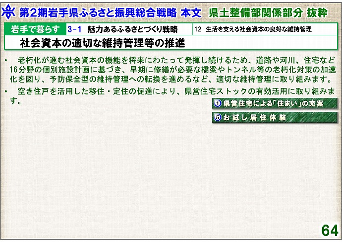 社会資本の適切な維持管理等の推進