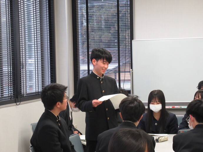 写真 高校生との交流会