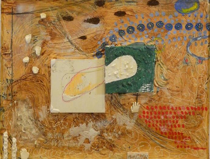 絵画:展示中の作品 絵画 陽炎が揺れる