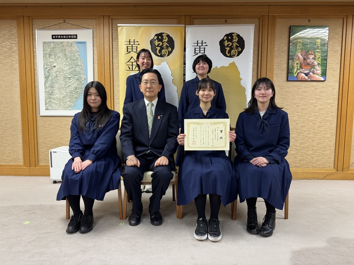 表彰式集合写真