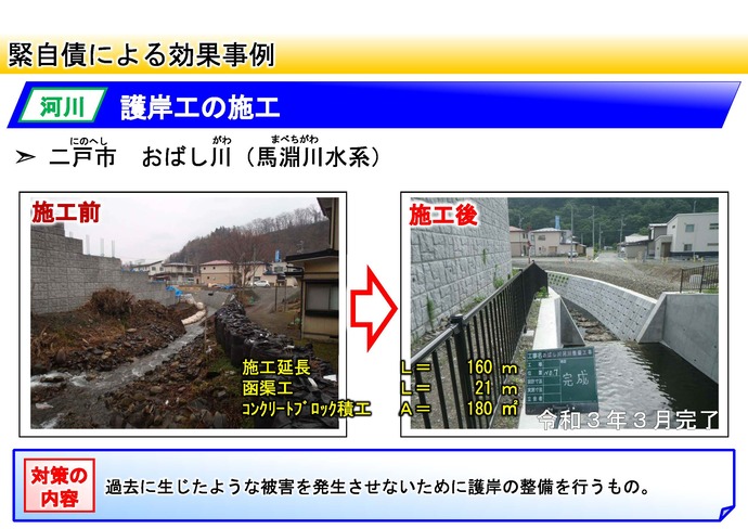 【令和7年4月15日掲載】県内全域で、災害の発生予防や、災害の拡大防止のための河川事業が進められています！