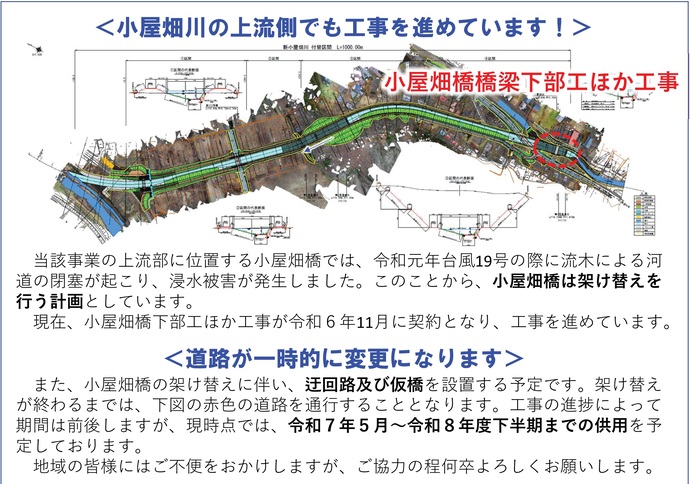 【令和7年4月3日掲載】岩手県久慈市 二級河川小屋畑川広域河川改修事業の進捗状況等の情報を、かわら版としてお知らせします！（第1号 令和7年3月）