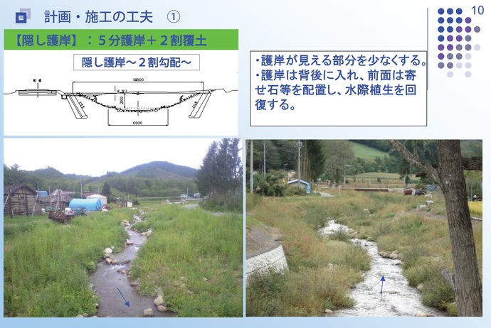 【令和7年6月11日掲載】元町川（葛巻町）の河川改修は、平成18年10月豪雨の甚大な被害を受け同年から着手し、3年間という短期間で大規模に行われました