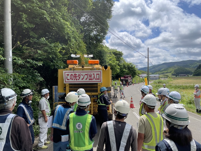【令和7年6月19日掲載】地元建設業業者を対象としたICT施工現場見学会を開催しました！