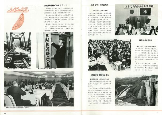 【令和7年7月1日掲載】資料で振り返る岩手県の社会資本整備の歴史！いわてグラフ1981年12月号 昭和56年「1981年12月号トピックス」
