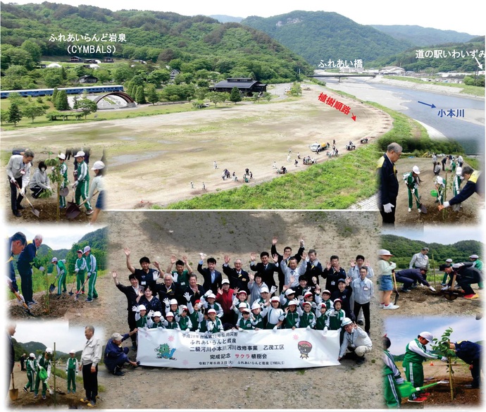 【令和7年6月9日掲載】乙茂地区でサクラ苗木の植樹を行いました！