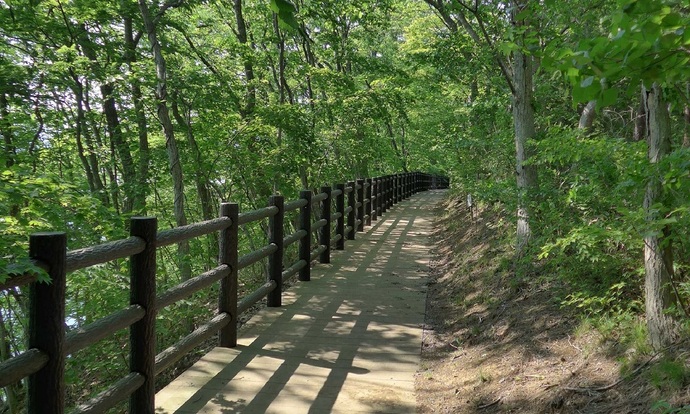 【令和7年5月16日掲載】岩手県立御所湖広域公園の野菊公園では、水辺の景色を眺めながら散歩できます！