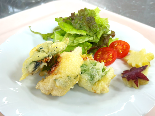 サバとチーズのフリット～大葉の香りとともに～