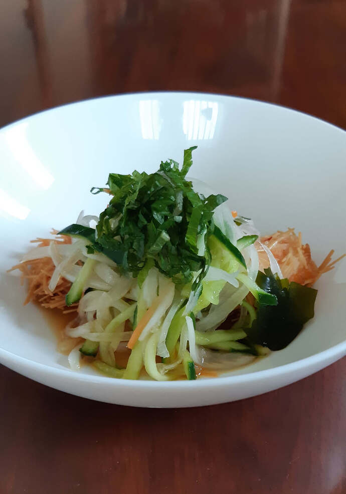 さくさくさっぱり鮭ナムル風