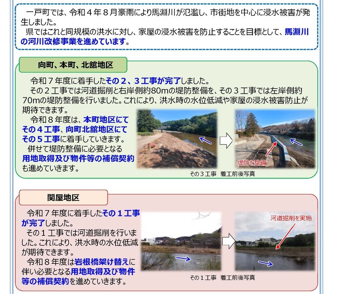 【令和8年5月12日掲載】馬淵川の河川改修を進めています