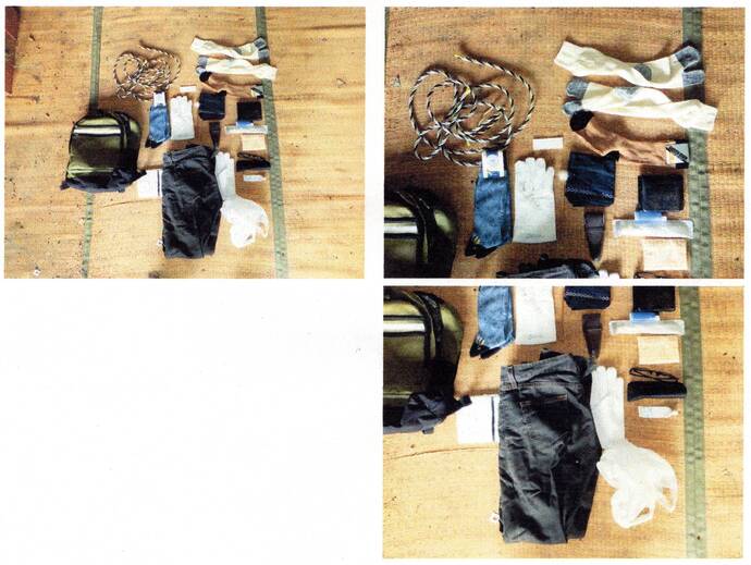 写真:所持品等